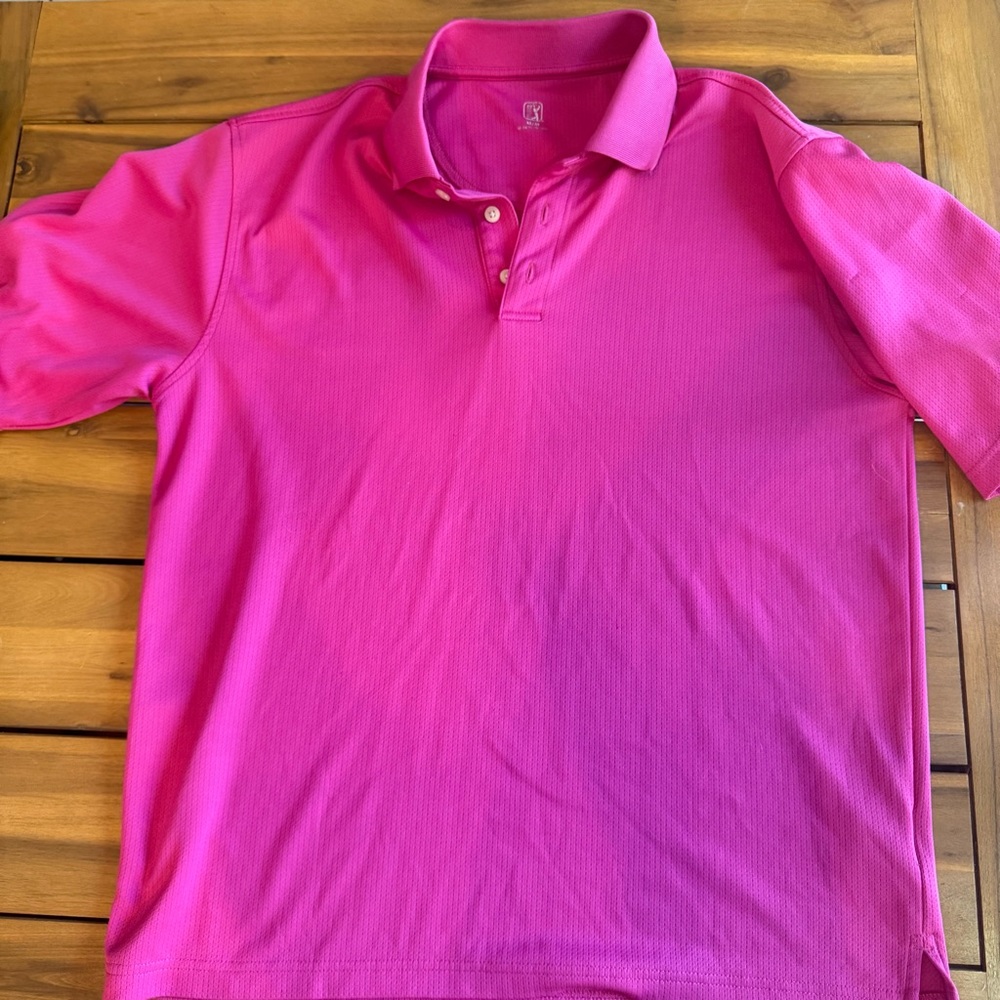 PGA Tour Vibrant Pink Polo Shirt